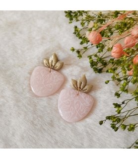 Boucles d'oreilles "Suri" rose