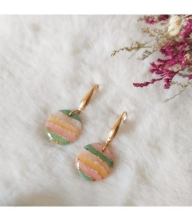 Boucles d'oreilles rondes...