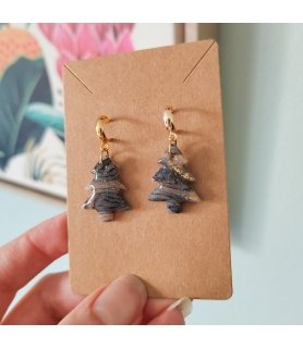 Boucles d'oreilles "Sapins"...