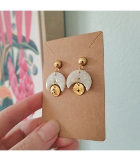 Boucles d'oreilles lunaire...