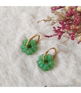 Créoles fleurs "Sakura"...